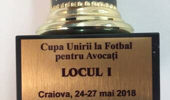 Echipa de fotbal a avocatilor din Baroul Bucuresti a castigat CUPA UNIRII la fotbal pentru avocati