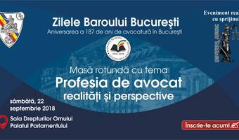 ZILELE BAROULUI BUCUREȘTI 21-22 SEPTEMBRIE 2018
